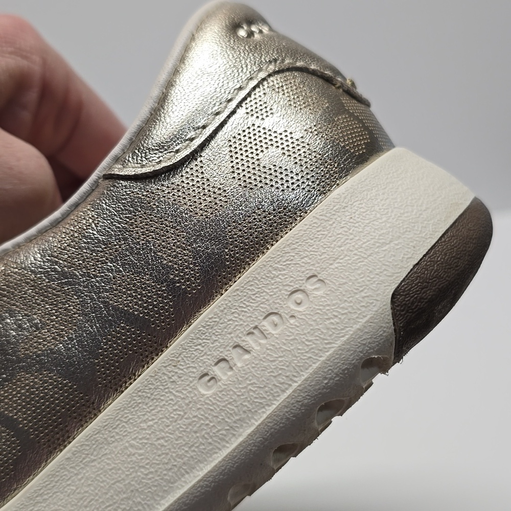 {Cole Haan} Women's Leopard Metallic Gold GrandPro Sseries Sneakers - Size 9B - Picture 9 of 12